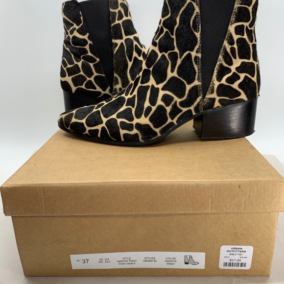 UO Pony Hair Giraffe Printed Bootie - Picture 10 of 10